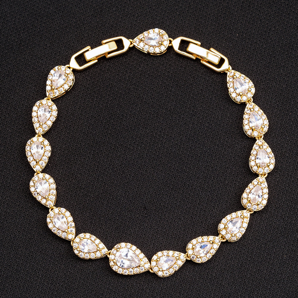 Icy Tear Drop Bracelet