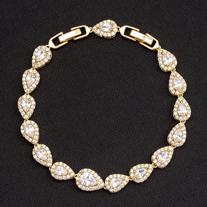Icy Tear Drop Bracelet