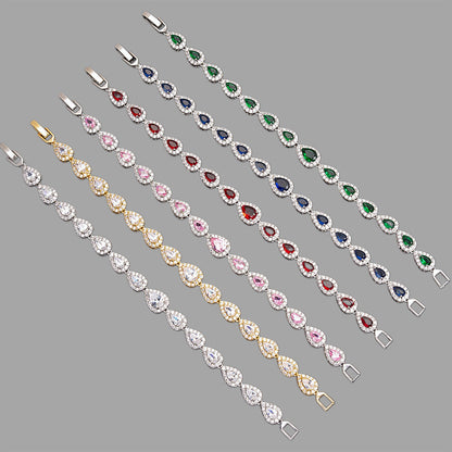Icy Tear Drop Bracelet