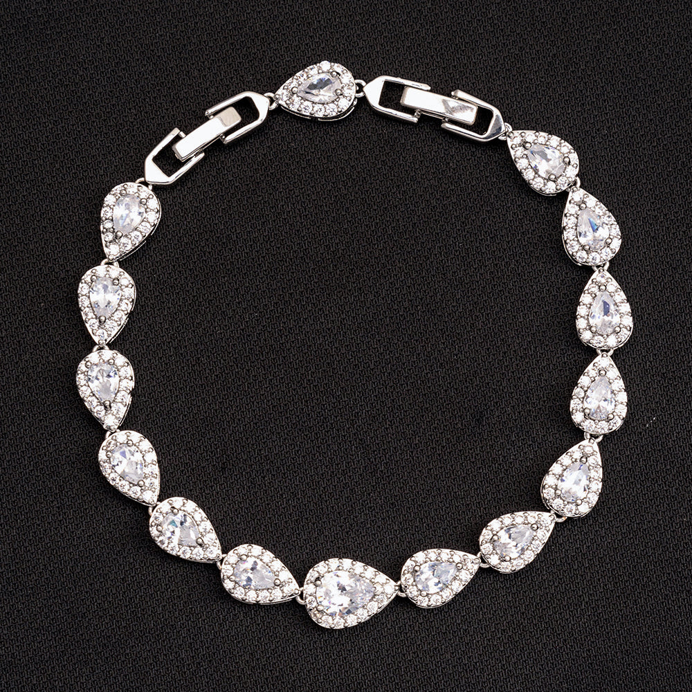 Icy Tear Drop Bracelet