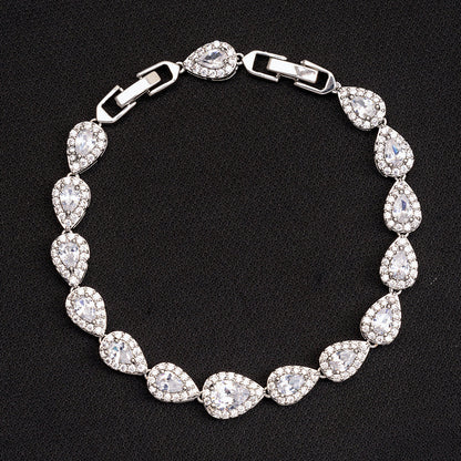 Icy Tear Drop Bracelet