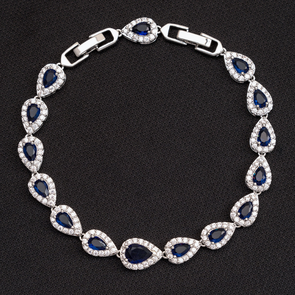Icy Tear Drop Bracelet