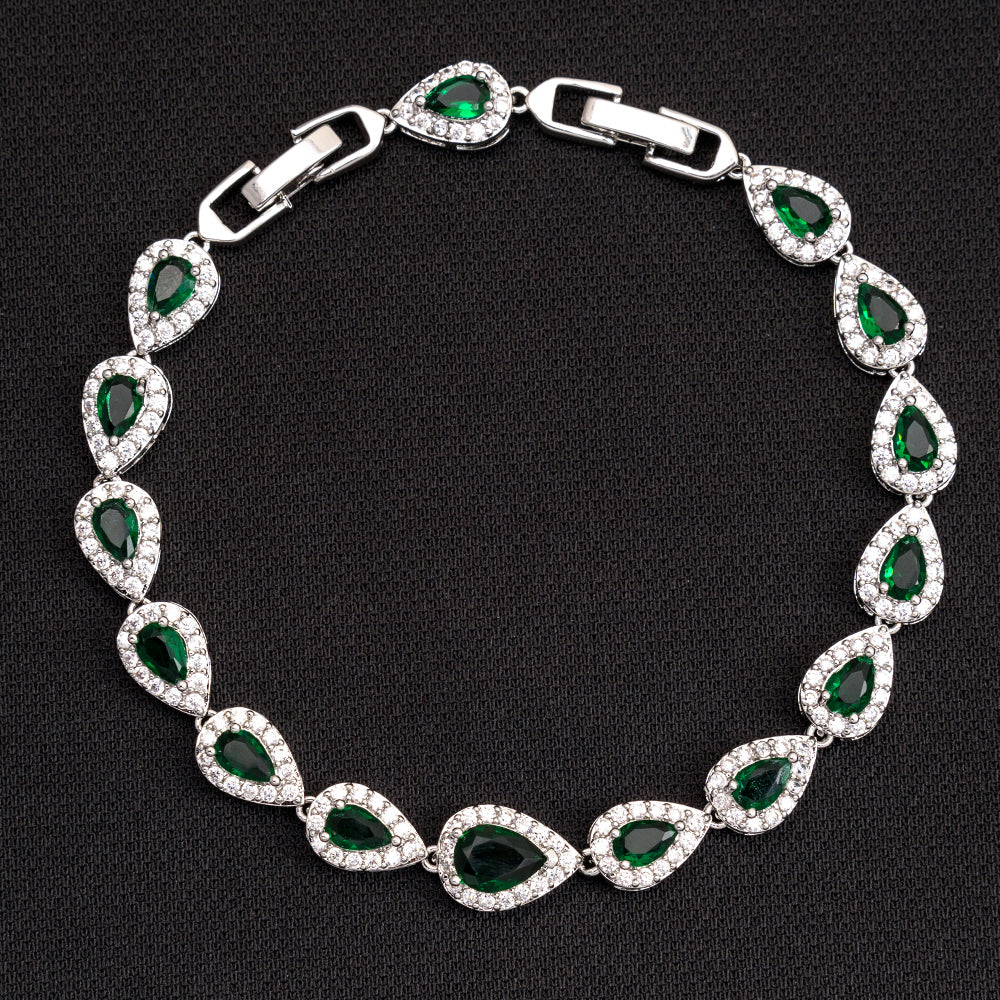 Icy Tear Drop Bracelet
