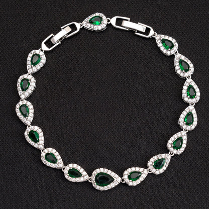 Icy Tear Drop Bracelet