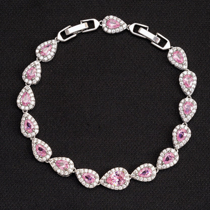 Icy Tear Drop Bracelet