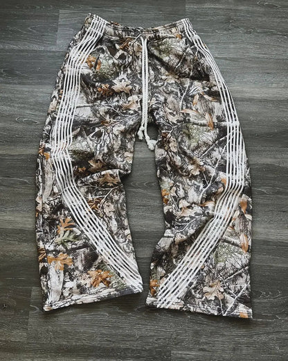 "Archive" Striped Baggy Sweatpants