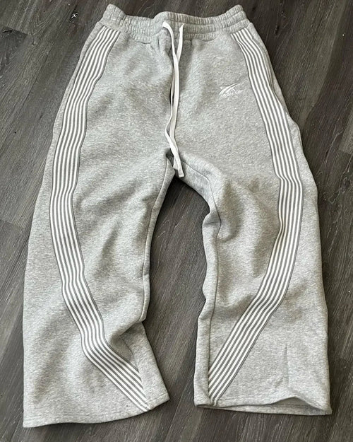"Archive" Striped Baggy Sweatpants