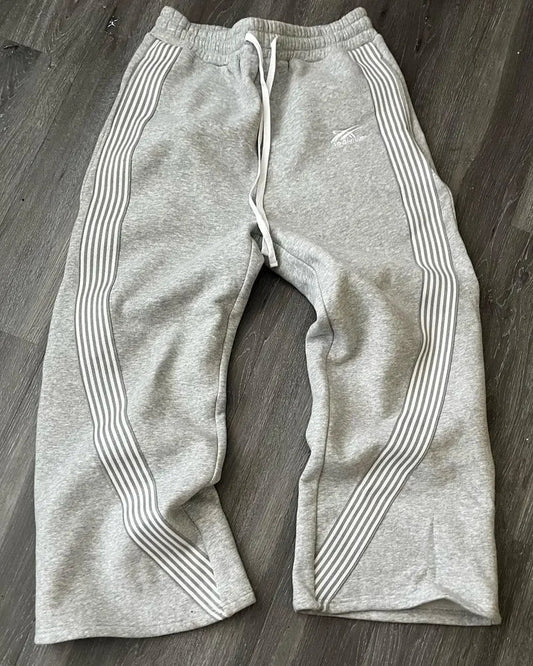 "Archive" Striped Baggy Sweatpants